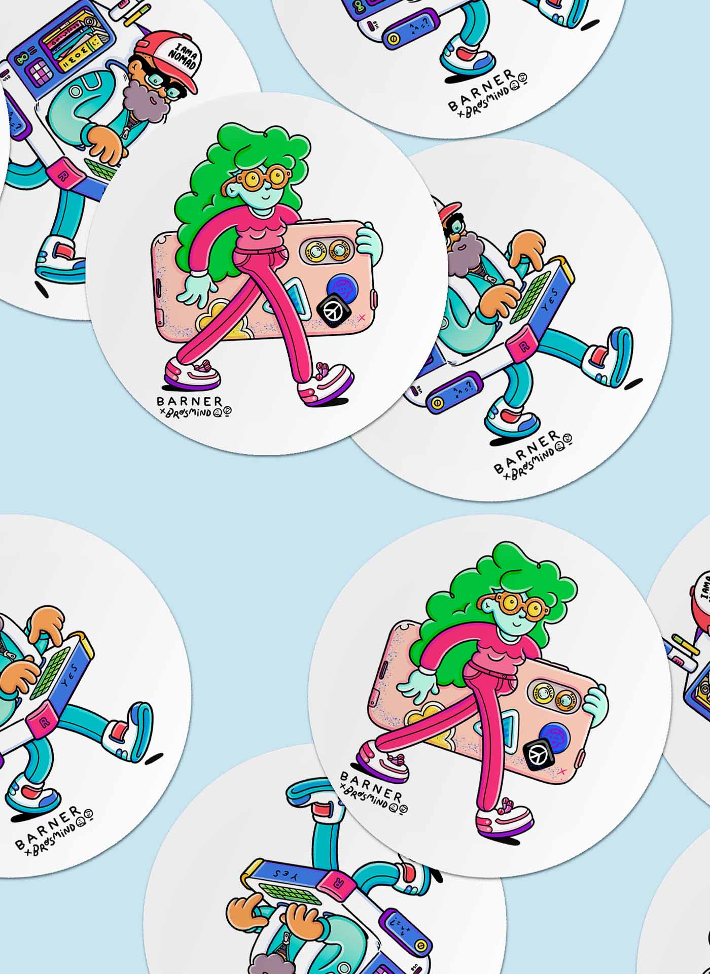 The stickers
