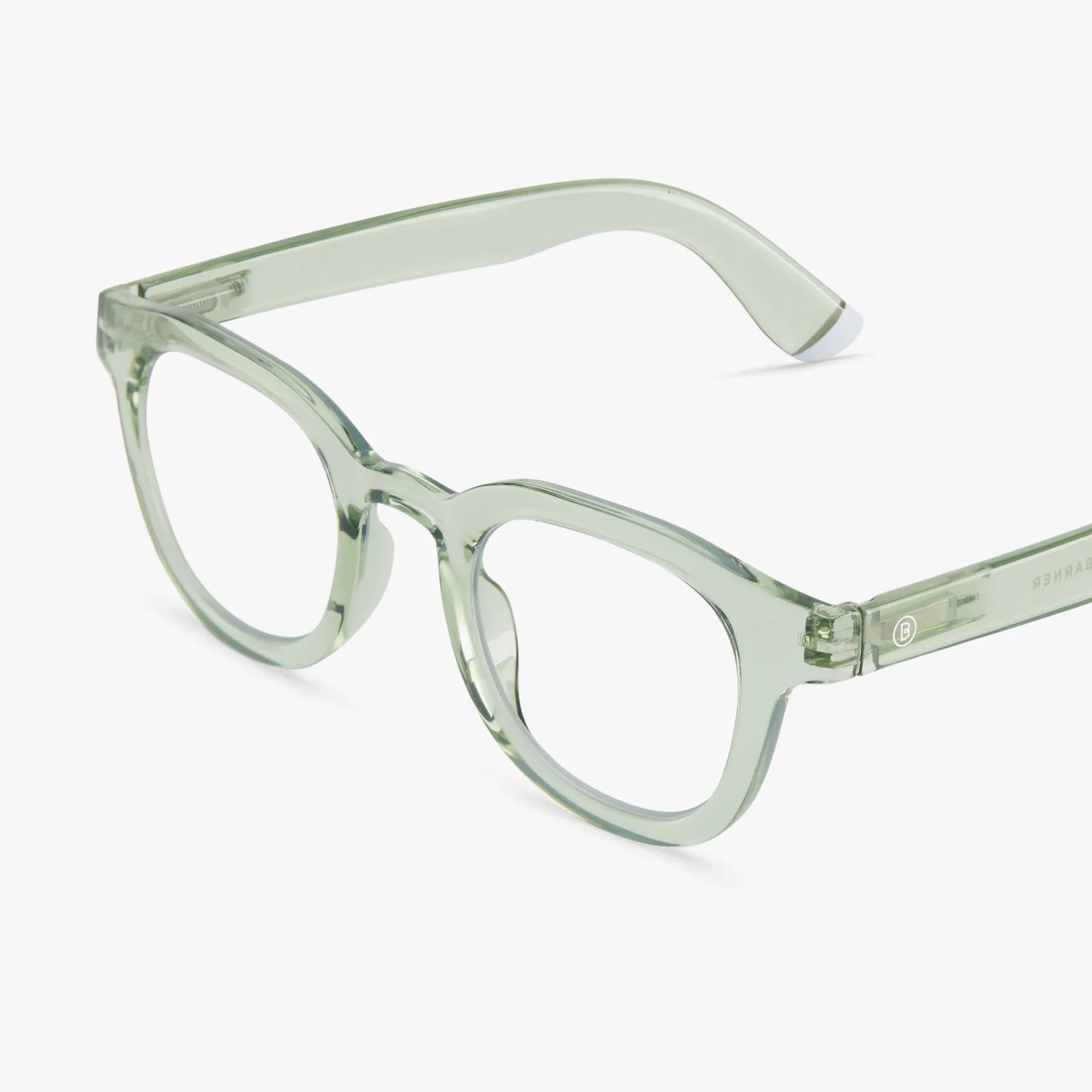 Andy Glossy Blue Light Glasses - square eyeglass frame | BARNER